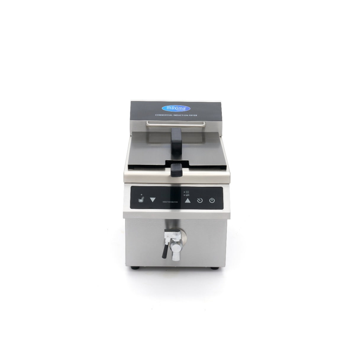 Frituurpan - 8 L - 1 Mand - Inductie - met Tapkraan