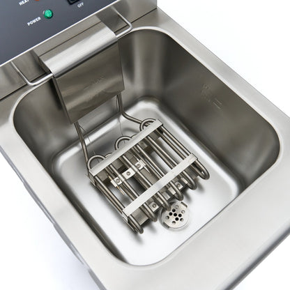 Frituurpan - 16 L - 1 Mand - met Tapkraan en Opbergruimte - 230V