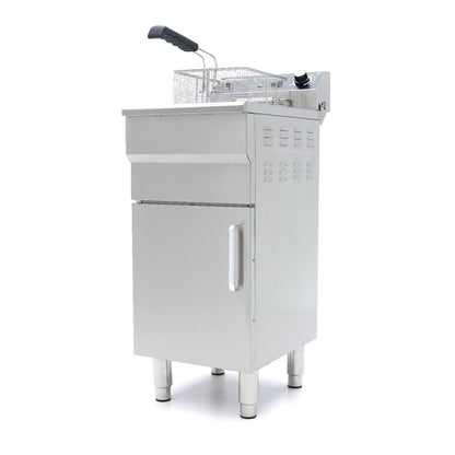 Frituurpan - 16 L - 1 Mand - met Tapkraan en Opbergruimte - 230V