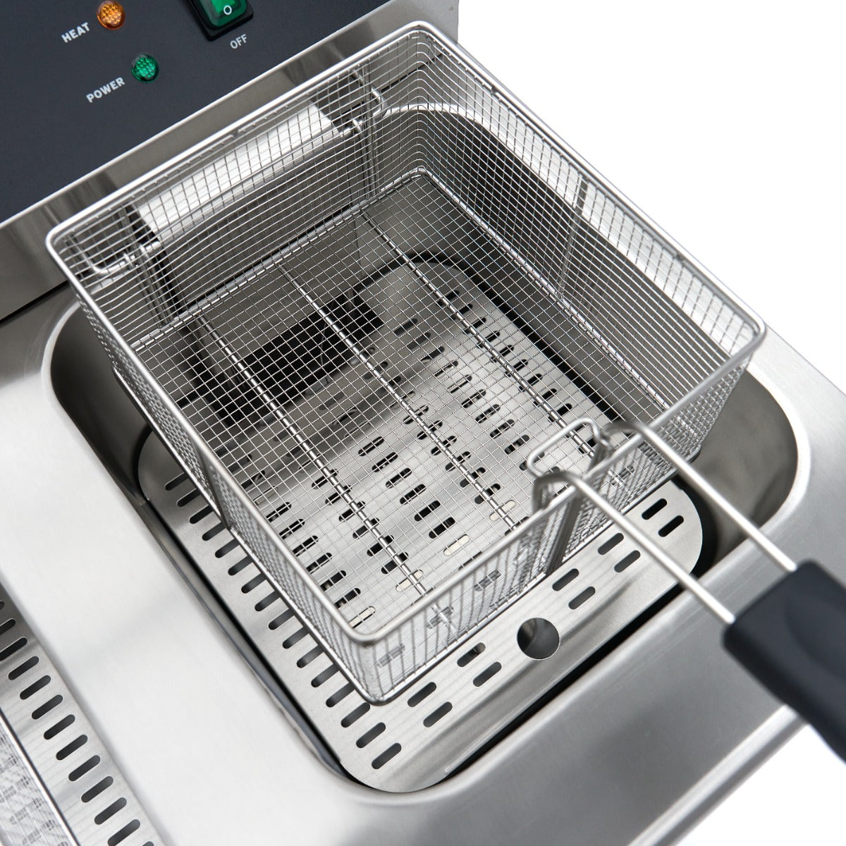 Frituurpan - 2 x 16 L - 2 Manden - met Tapkraan en Opbergruimte - 230V