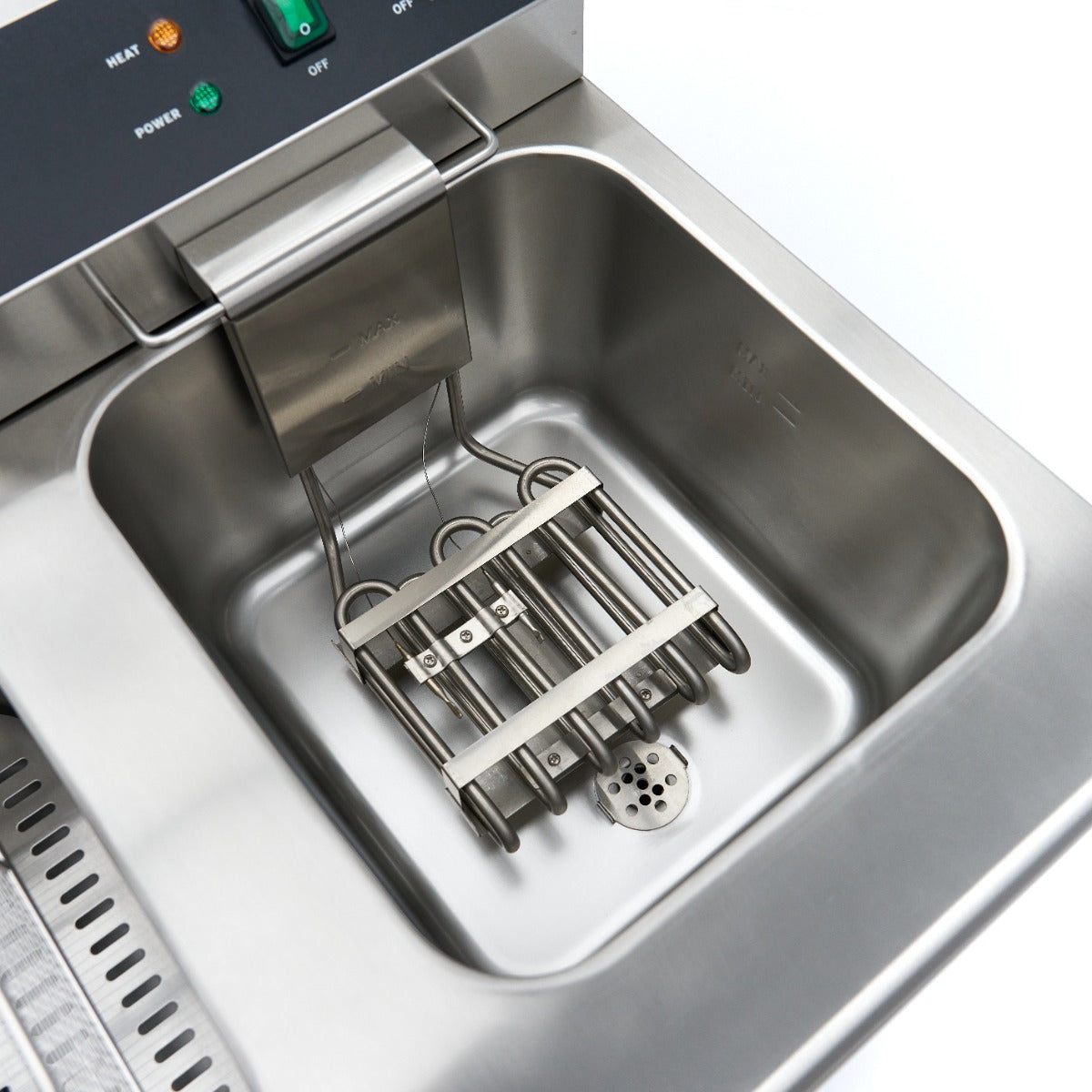Frituurpan - 2 x 16 L - 2 Manden - met Tapkraan en Opbergruimte - 230V