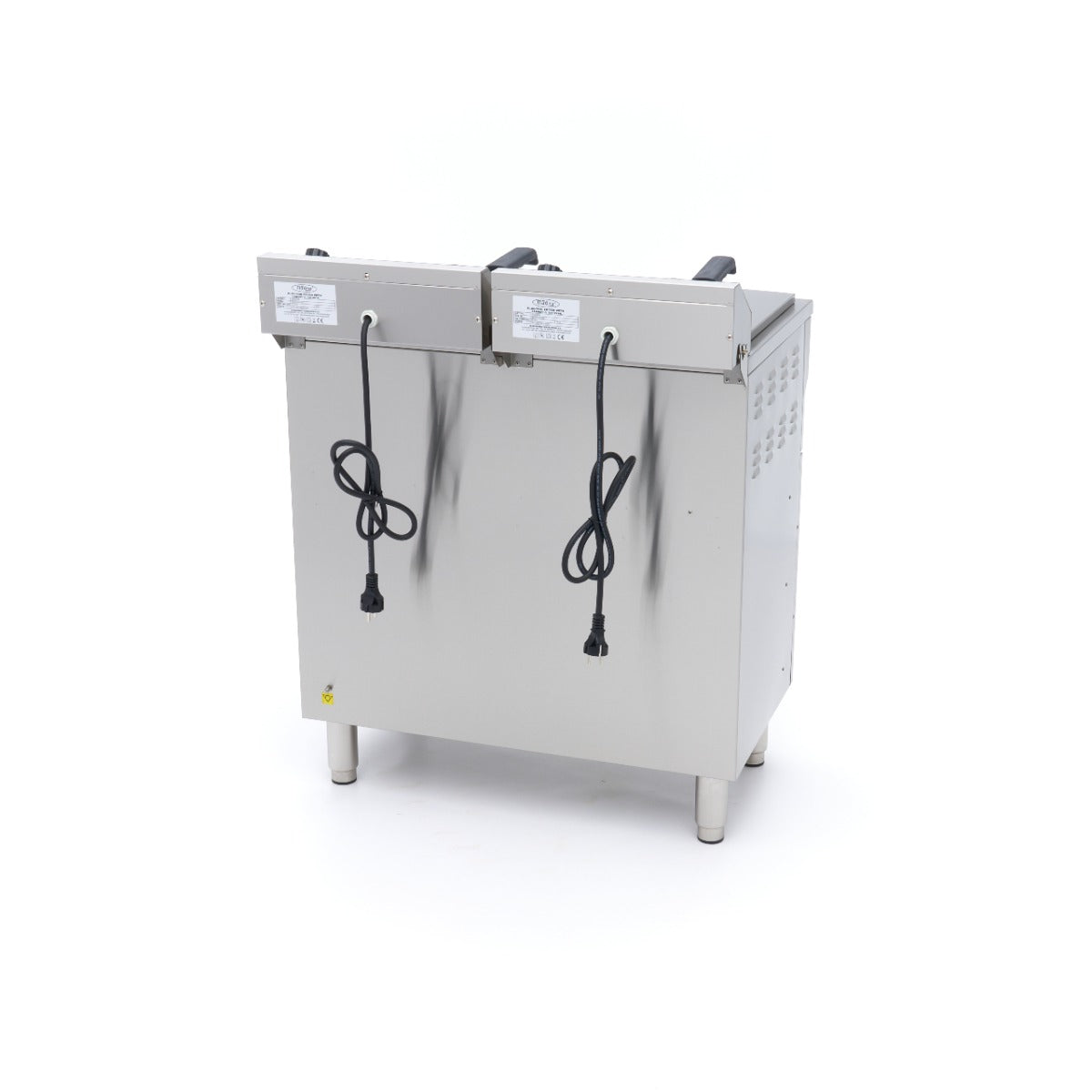 Frituurpan - 2 x 16 L - 2 Manden - met Tapkraan en Opbergruimte - 230V