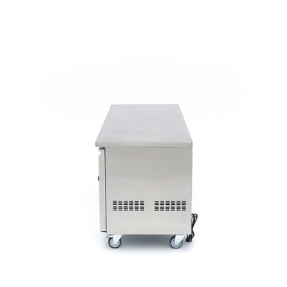 Koelwerkbank - 180 cm - 3 Glazen Deuren