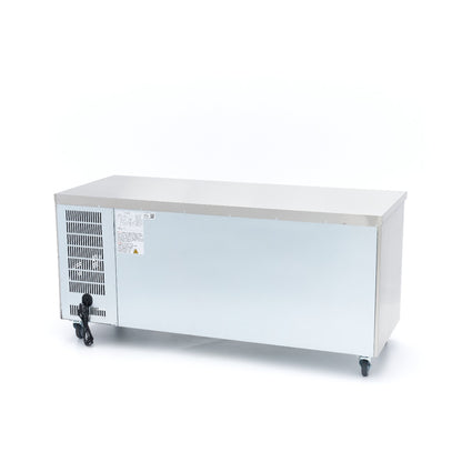 Koelwerkbank - 180 cm - 3 Glazen Deuren