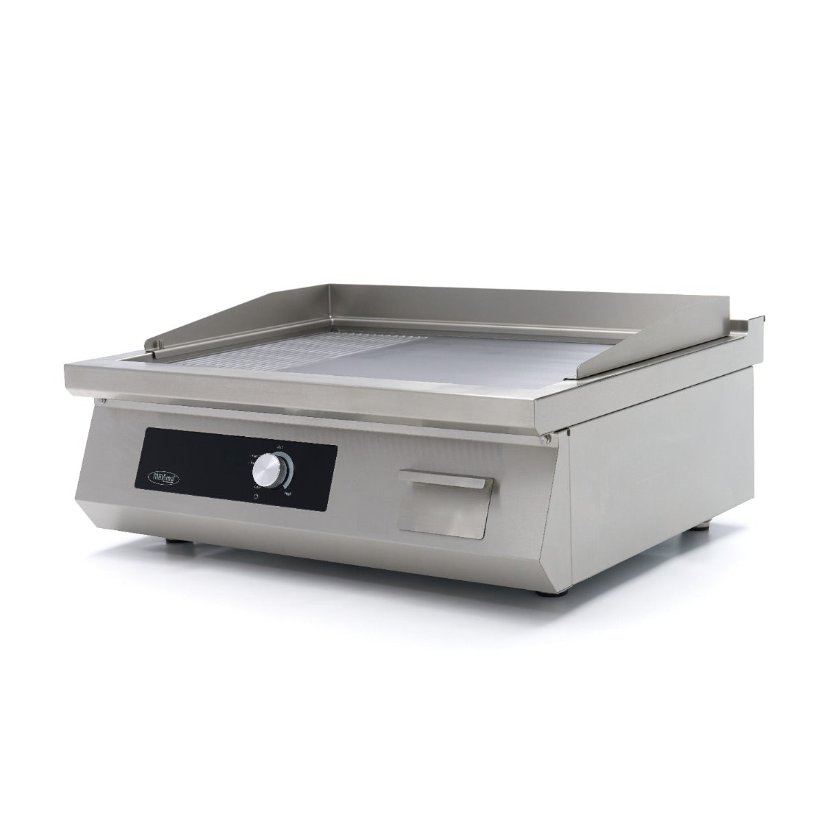Inductie Grillplaat 700 - Glad en Gegroefd - 5000W - Dubbel