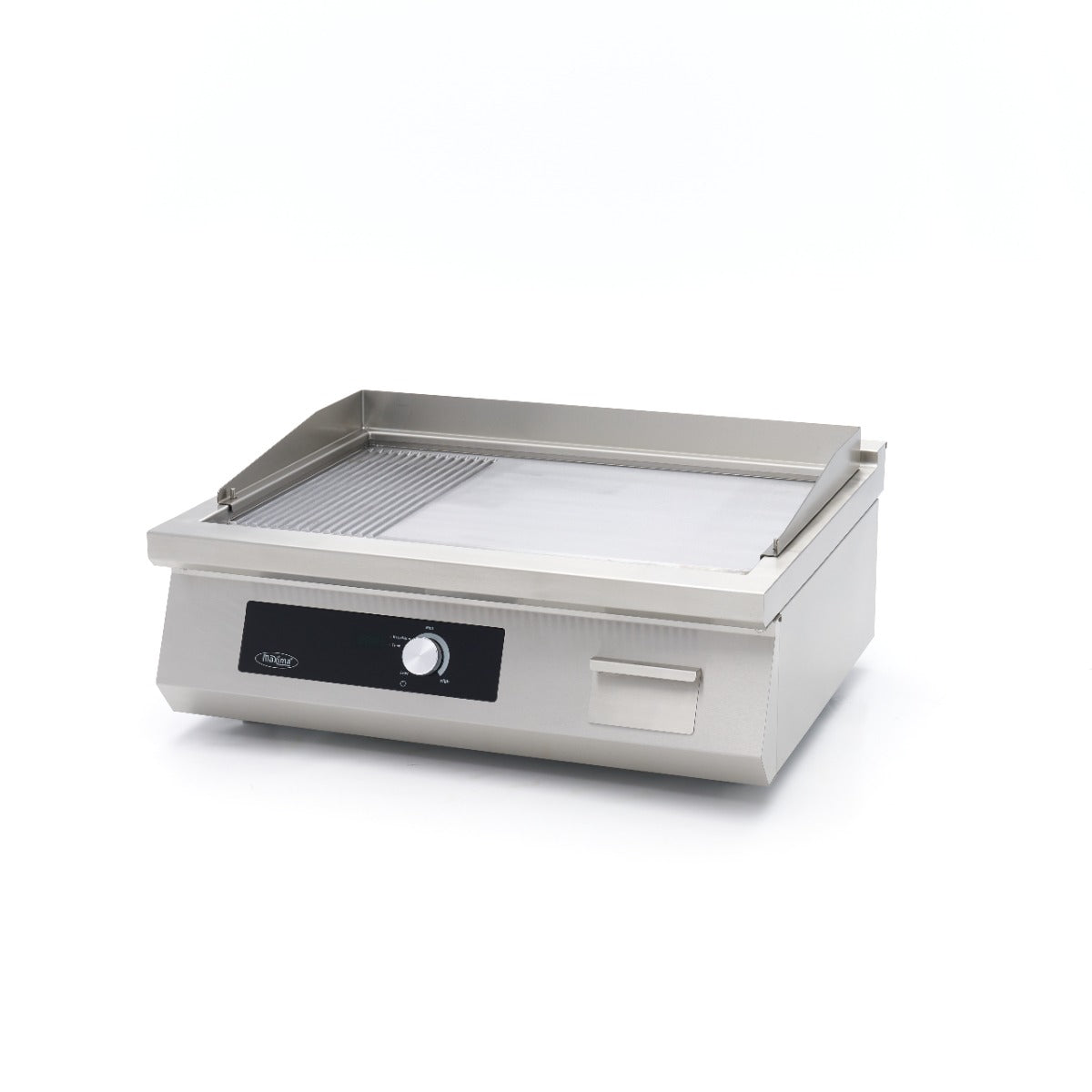 Inductie Grillplaat 700 - Glad en Gegroefd - 5000W - Dubbel