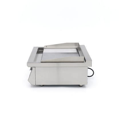 Inductie Grillplaat 700 - Glad en Gegroefd - 5000W - Dubbel