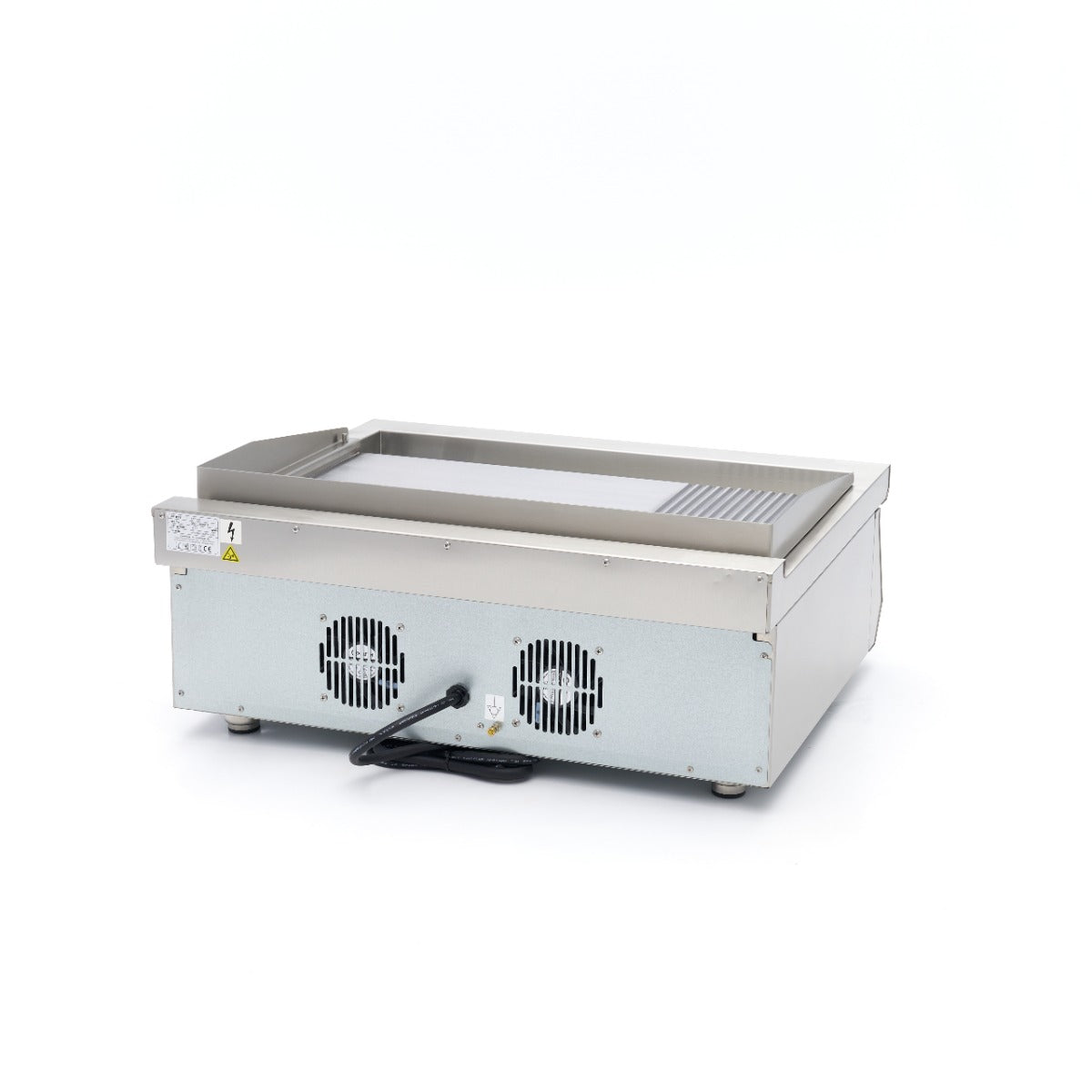 Inductie Grillplaat 700 - Glad en Gegroefd - 5000W - Dubbel