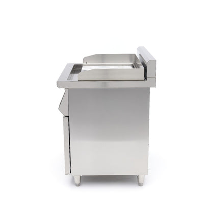 Inductie Grillplaat 700 - Glad en Gegroefd - 10000W - Dubbel - met Onderstel