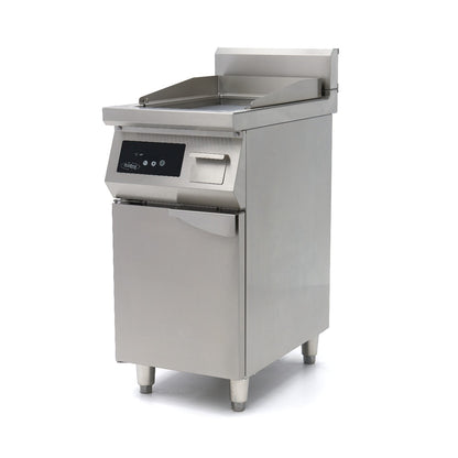 Inductie Grillplaat 700 - Glad - 5000W - Enkel - met Onderstel