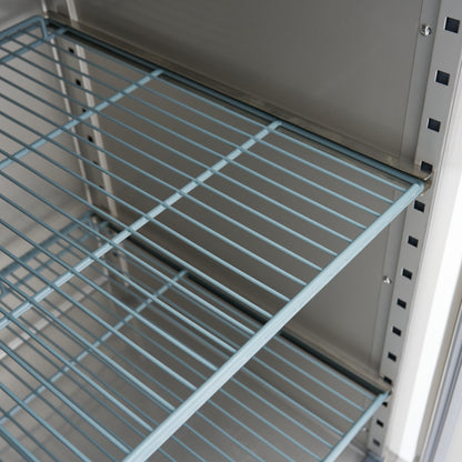 Koelkast - 600 L - 3 Verstelbare Roosters (2/1 GN) - Rvs - op Wielen