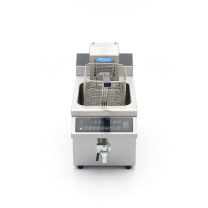 Frituurpan - 8 L - 1 Mand - Inductie - Liftsysteem - met Tapkraan