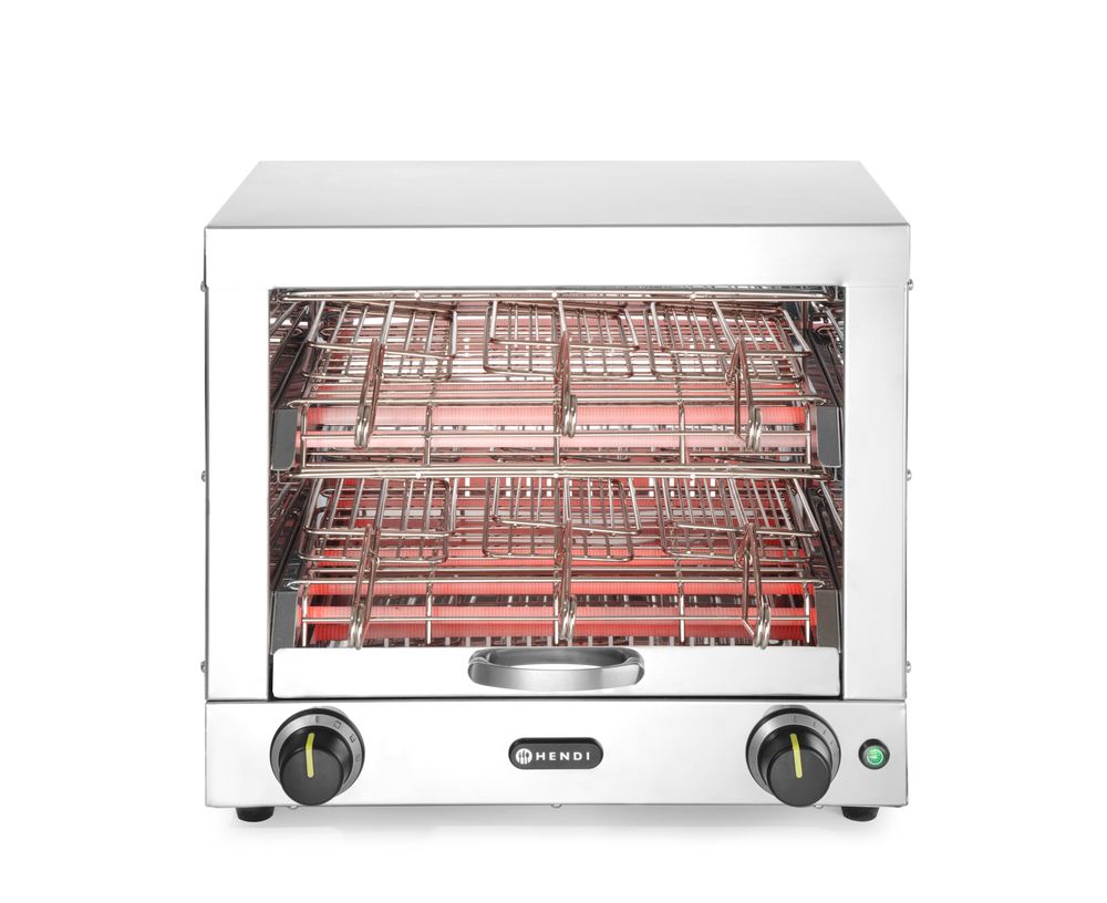 Tosti-apparaat met 6 tostiklemmen, HENDI, 230V/3000W, 450x390x(H)400mm