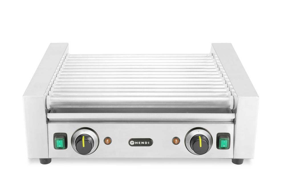 Worstenroller grill, 2 zones, HENDI, 230V/1230W, 566x640x(H)192mm