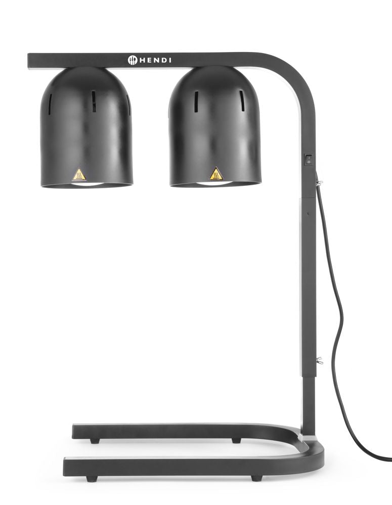 Warmhoudbrug, infrarood, HENDI, Zwart, 230V/500W, 453x360x(H)790mm
