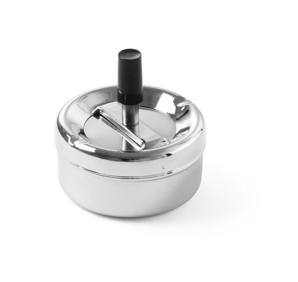 Asbak met drukknop, HENDI, ⌀90x(H)45mm