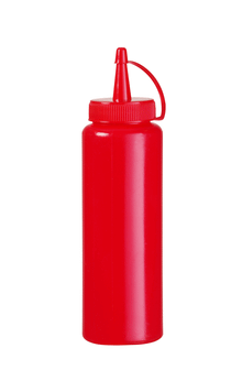 Dispenser flacon, HENDI, 0,35L, Rood, ⌀55x(H)205mm
