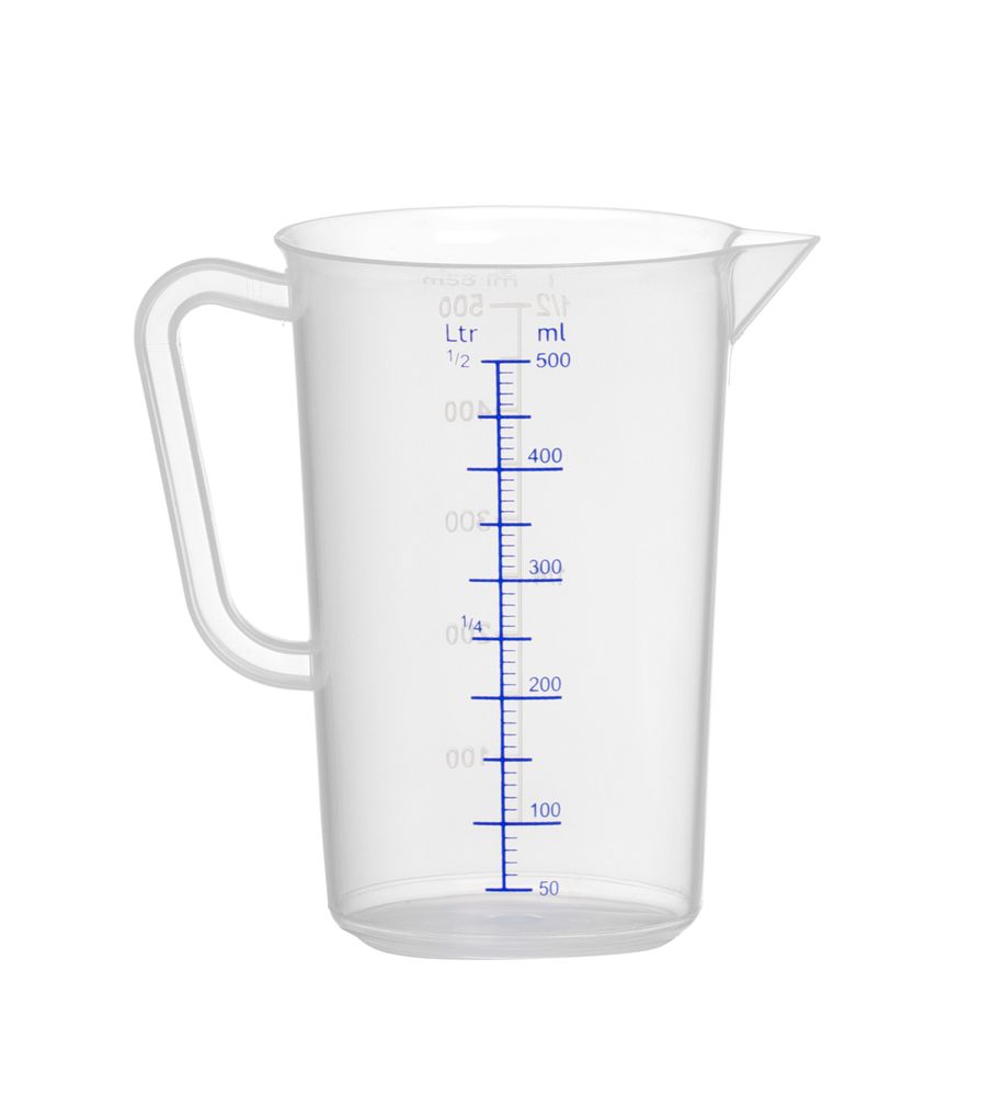 Maatbeker polypropyleen, HENDI, Kitchen Line, 0,5L, ⌀90x(H)140mm