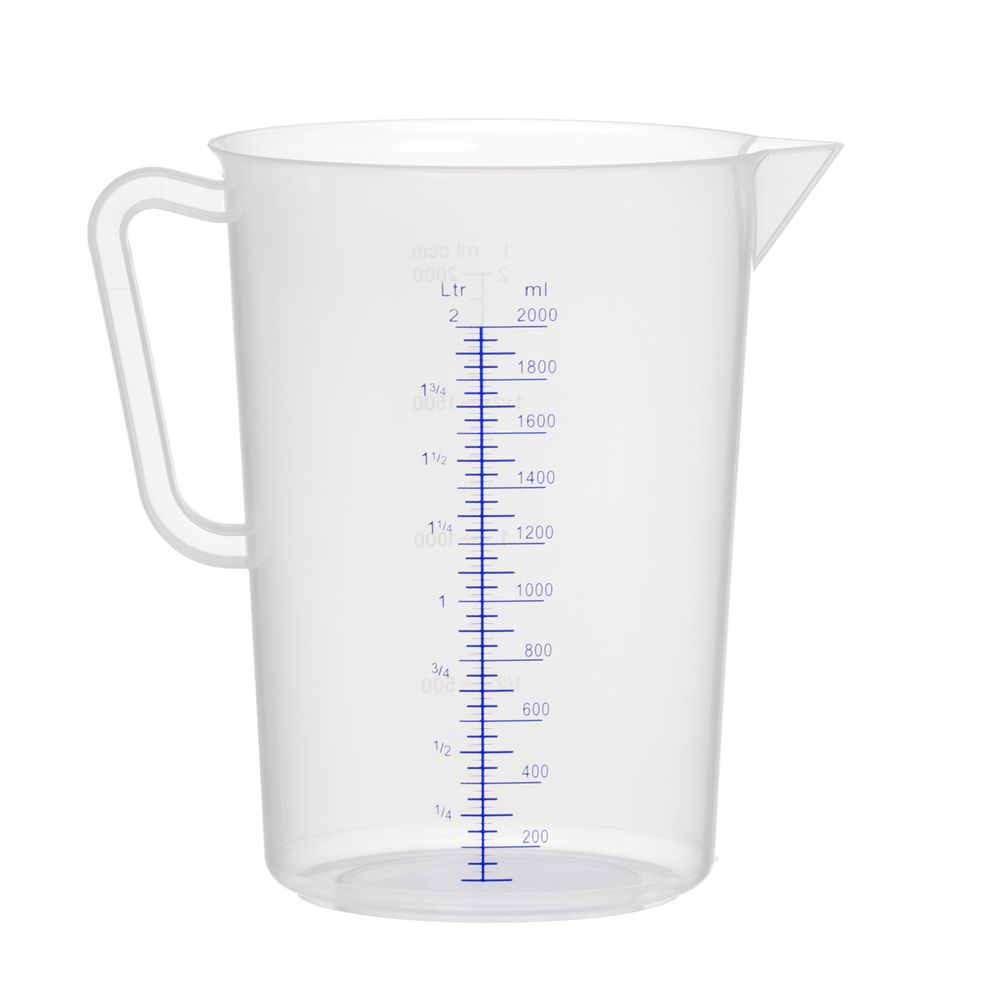 Maatbeker polypropyleen, HENDI, Kitchen Line, 2L, ⌀140x(H)215mm