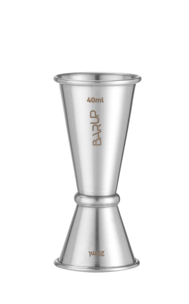 Barmaatje 20/40 ml, BarUp, 0,04L, Zilver, ⌀42x(H)100mm, Rond