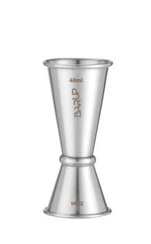 Barmaatje 20/40 ml, BarUp, 0,04L, Zilver, ⌀42x(H)100mm, Rond