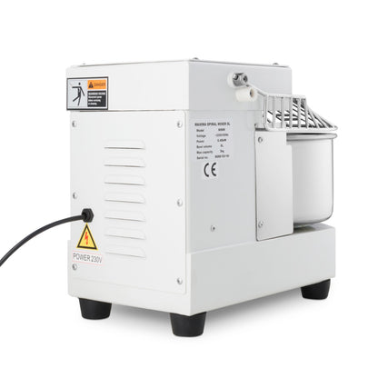 Spiraalkneder - 8 L - 4,5 Kg Deeg - Wit