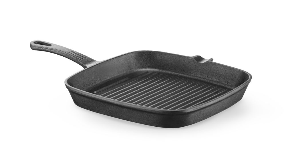 Gietijzeren grillpan, HENDI, 230x230x(H)25mm