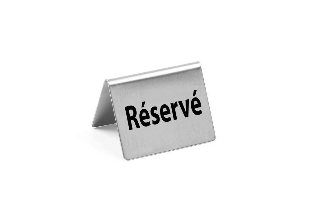 Tafelstandaard Gereserveerd , HENDI, Réservé, 4 st., 50x35x(H)40mm