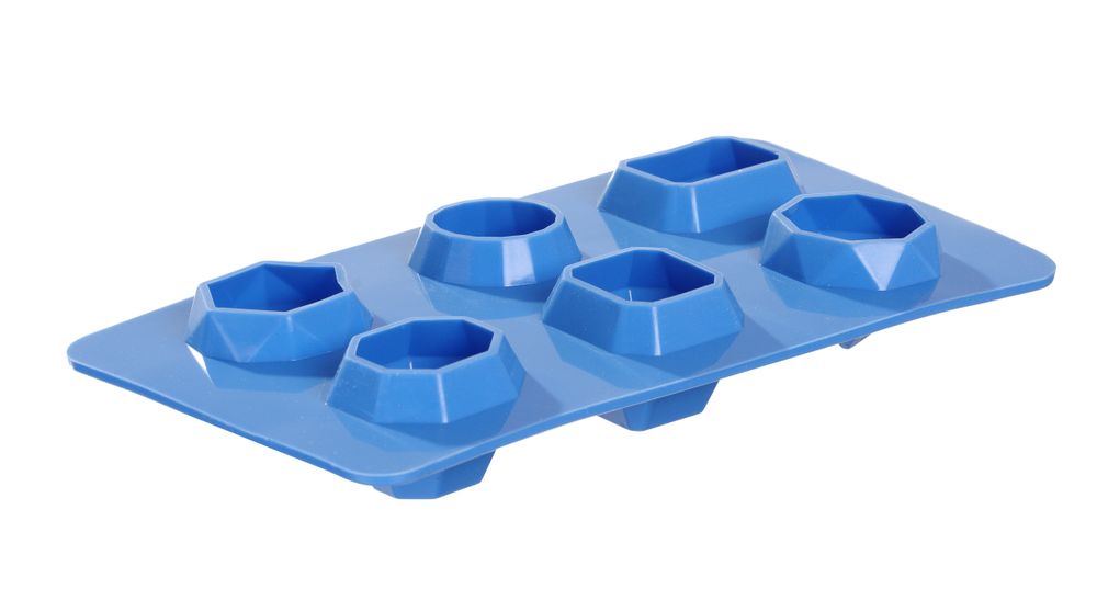 IJsblokjesvorm edelstenen, BarUp, Blauw, 2 st., 190x105x(H)30mm