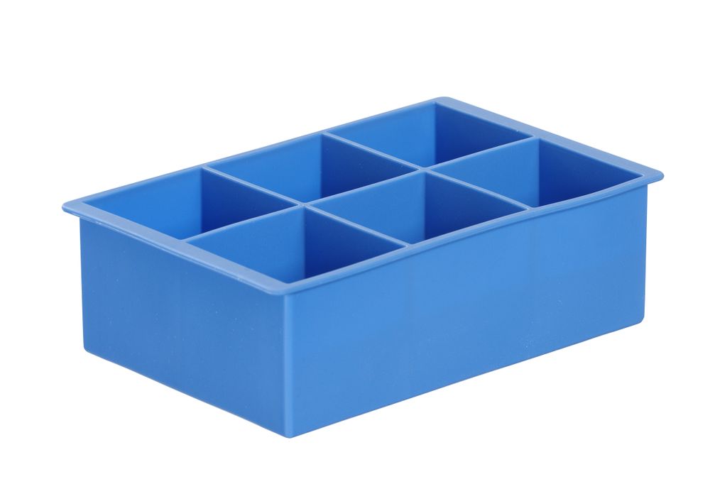 IJsblokjesvorm kubus XL, BarUp, Blauw, 170x110x(H)52mm