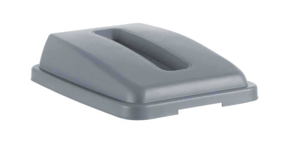 Deksel met opening voor 60L rechthoekige container, HENDI, Lichtgrijs, 660x470x(H)30mm