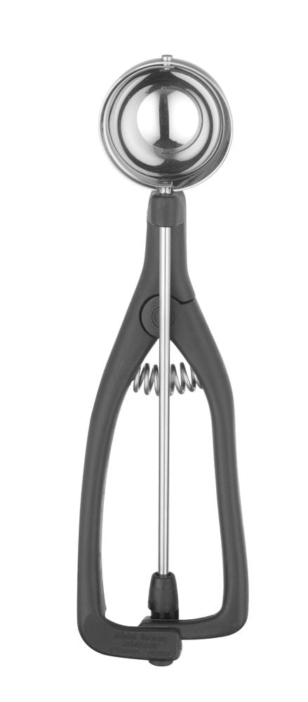 Portioneerlepel voor linkshandigen, Stöckel, 1/30, Zwart, ⌀49mm