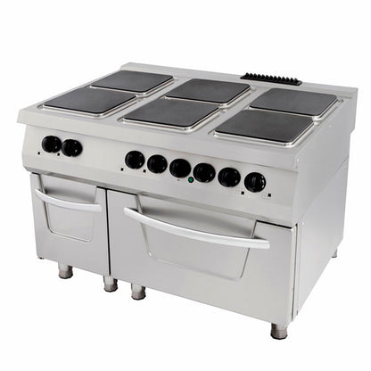 Premium Fornuis - 6 Pitten - Driedubbel - 90 cm Diep - incl. Oven - Elektrisch