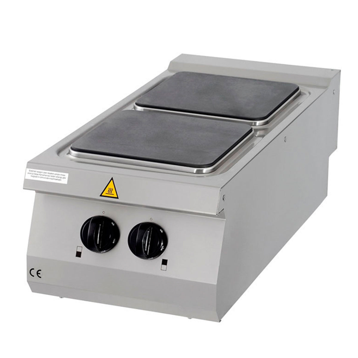 Premium Kookplaat - 2 Pitten - Enkel - 90 cm Diep - Elektrisch