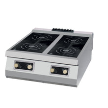 Premium Kookplaat - 4 Pitten - Inductie - Dubbel - 90 cm Diep - Elektrisch