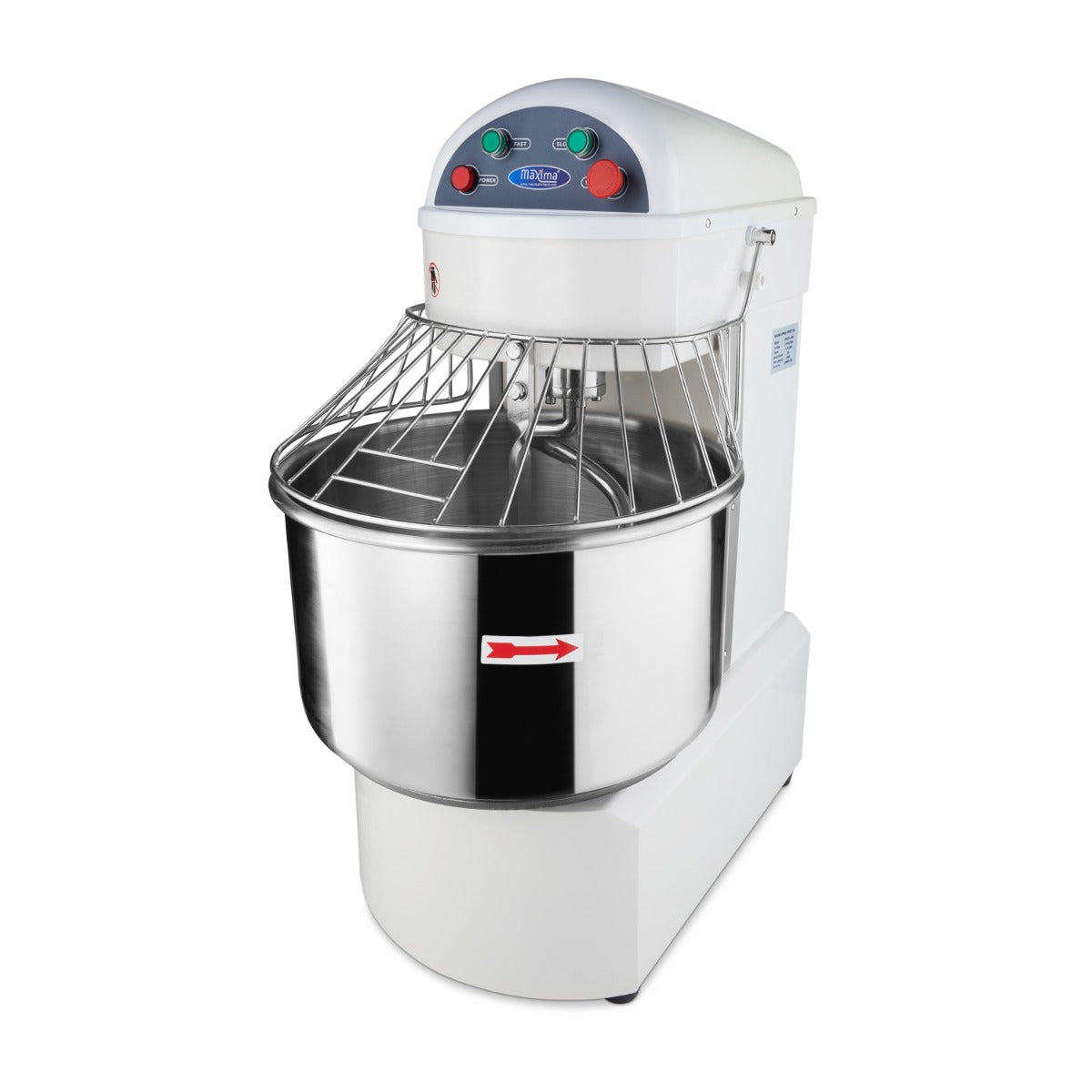 Spiraalkneder - 50 L - 32 Kg Deeg - 2 Snelheden