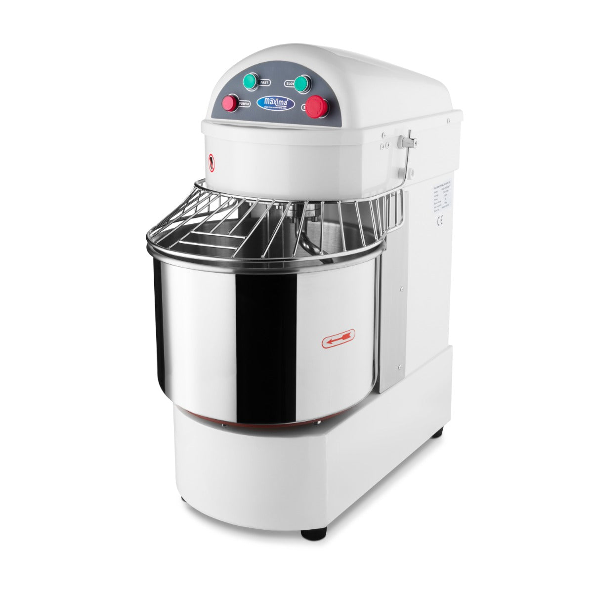 Spiraalkneder - 20 L - 13 Kg Deeg - 2 Snelheden