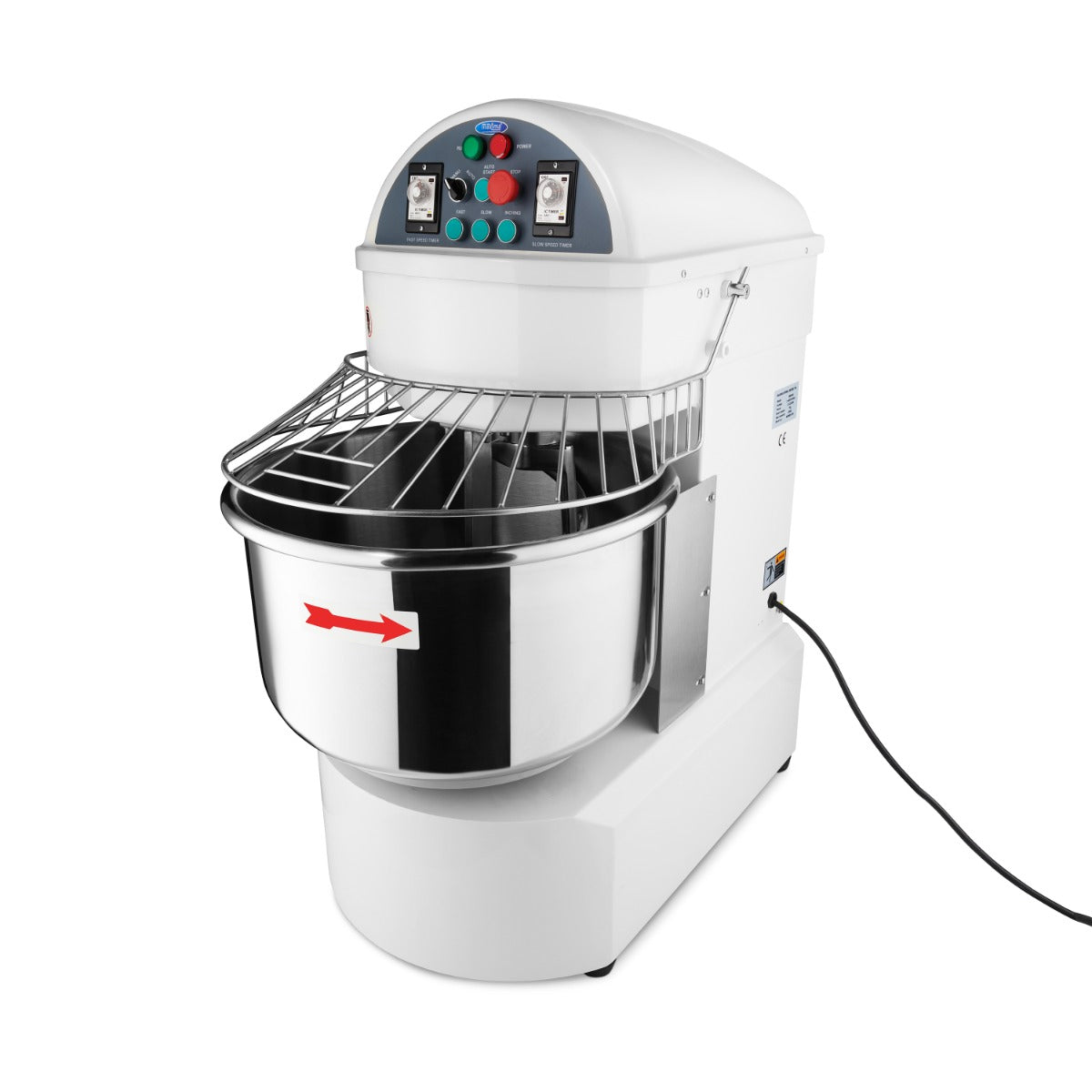 Spiraalkneder - 75 L - 48 Kg Deeg - 2 Snelheden