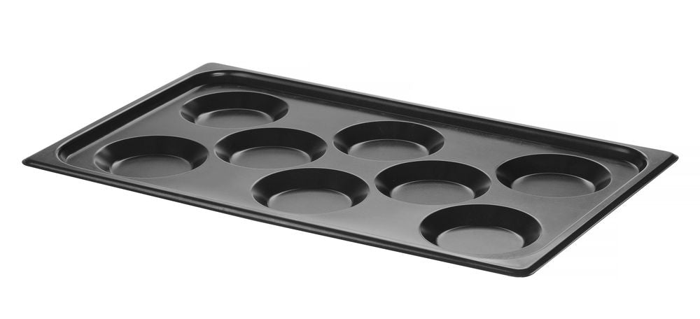Bakplaat met antiaanbaklaag CONVECTOMAT EGGPLATE., HENDI, GN 1/1, Zwart, 530x325x(H)26mm