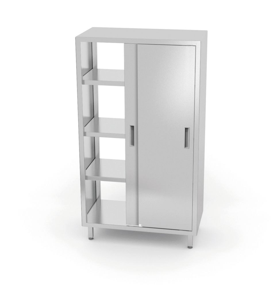 Doorgangskast met schuifdeuren – geschroefd, HENDI, Kitchen Line, 800x700x(H)1800mm