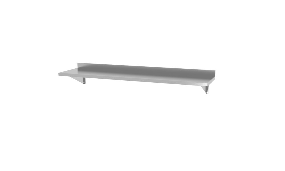 Wandplank, met 2 beugels, HENDI, 1200x300x(H)250mm