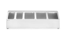 Gastronormbak houder, HENDI, 5 compartimenten, 745x245x(H)215mm