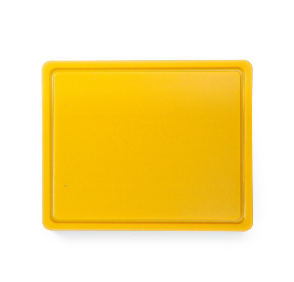 Snijplank HACCP Gastronorm 1/2, HENDI, GN 1/2, Geel, 325x265mm, Rechthoekig