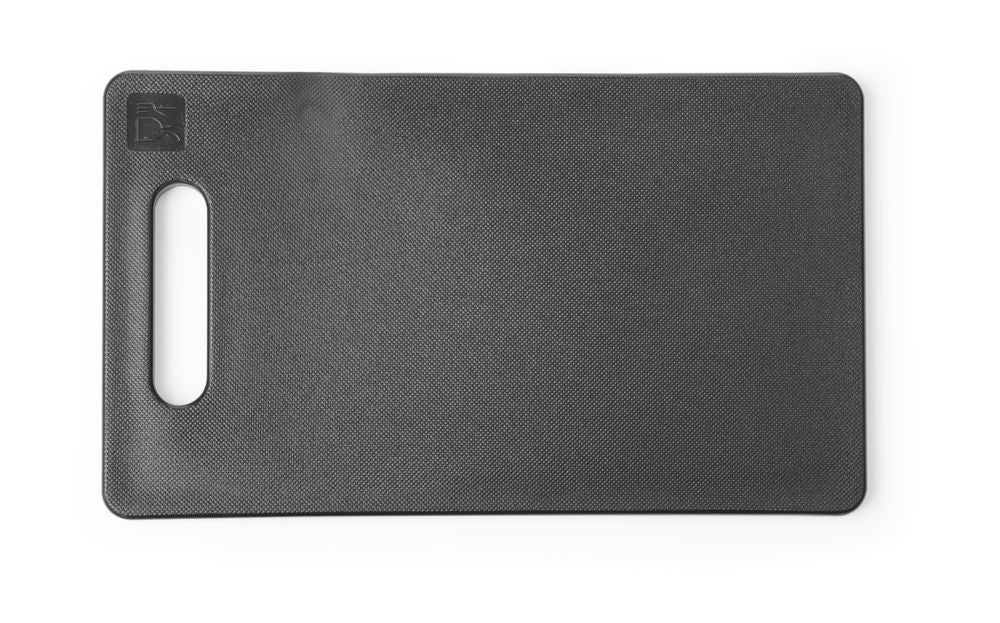 Snijplank met handgreep, HENDI, Zwart, 250x150mm, Rechthoekig