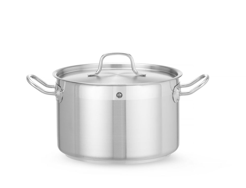 Kookpan middel - met deksel, HENDI, Profi Line, 6,7L, ⌀240x(H)150mm