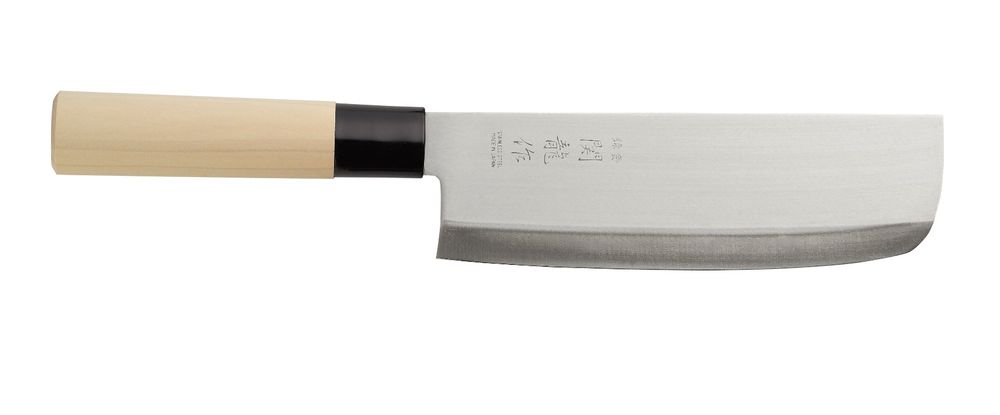 Japans Nakiri mes, HENDI, Zwart, (L)290mm
