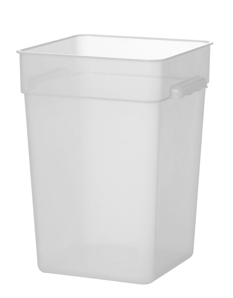 Voedselcontainer met schaalverdeling, HENDI, 20,8L, 290x290x(H)400mm