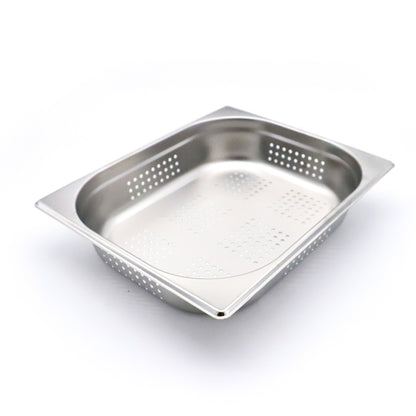 Gastronorm Bak - 1/2 GN - 6,5 cm Diep - RVS - Geperforeerd