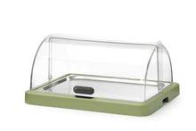 Koeldisplay met rolltop “Duo” UNIQ, HENDI, designed by Robert Bronwasser, Enkel, Groen, 460x355x(H)220mm, Rechthoekig