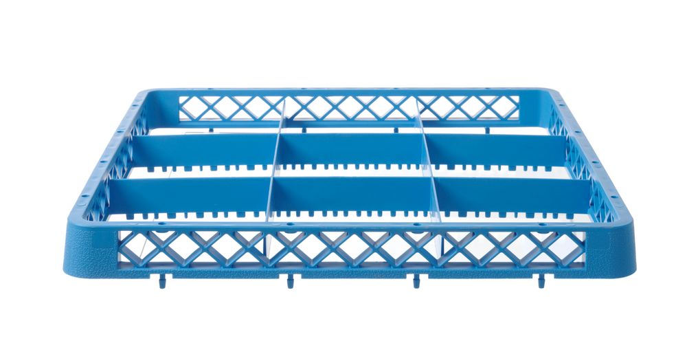 Vaatwaskorf verhoger, HENDI, 9 vakken 150x150 mm, 500x500x(H)45mm